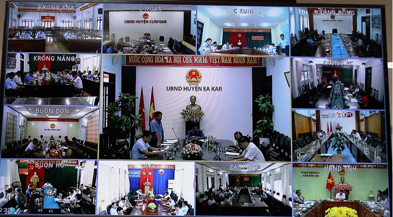 UBND tỉnh Đắk Lắk tổ chức Hội nghị trực tuyến chuyên đề về xây dựng cơ bản